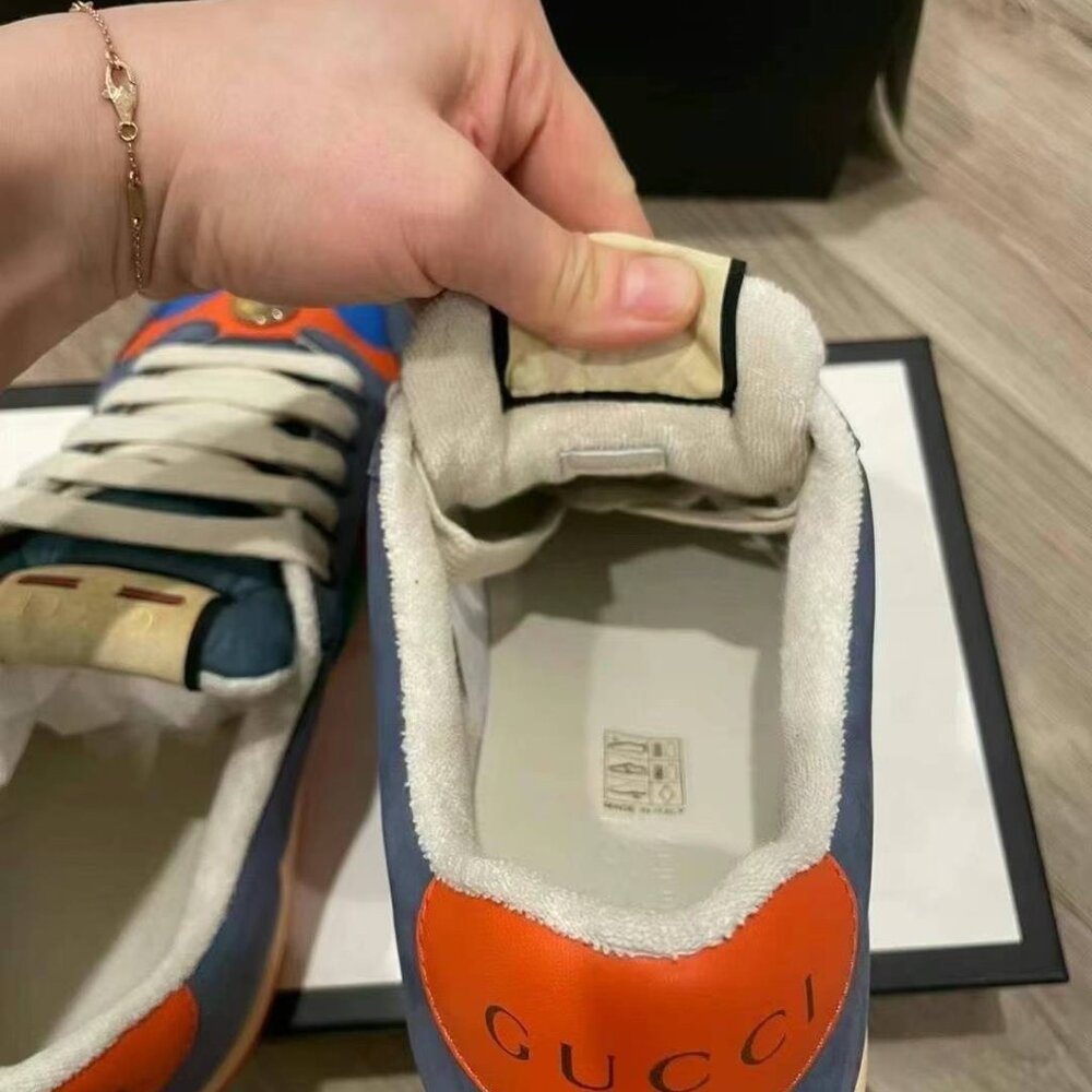 NIB Authentic Gucci Screener 'Blue Orange' - Picture 4 of 6